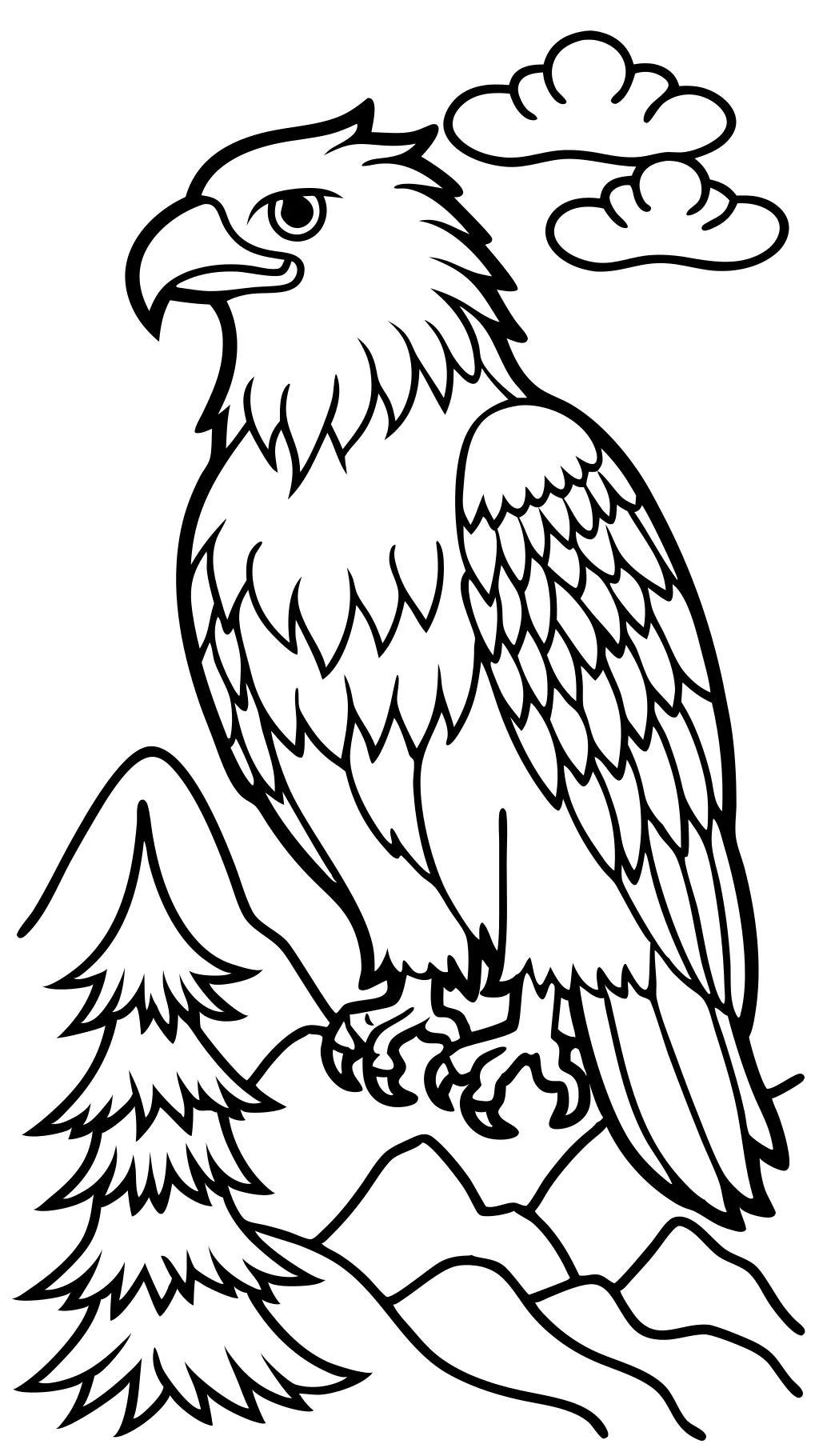 eagles coloring pages printable